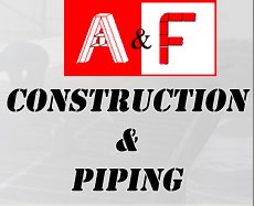 Logo A&F Construction & Piping